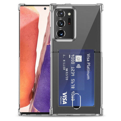 Transparant TPU Hoesje met Pasjeshouder voor Galaxy S25 Ultra