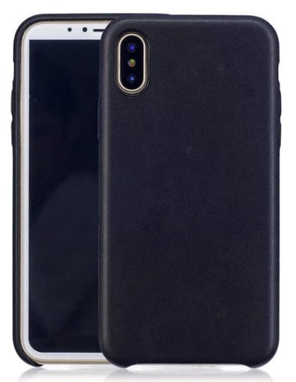 Leren back cover telefoonhoesje voor iPhone Xr