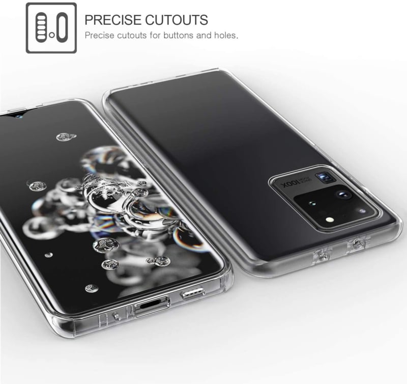 Transparant 360 graden telefoonhoesje voor Samsung Galaxy S20 Ultra