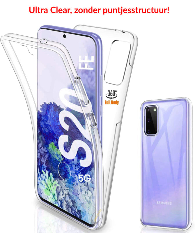 Transparant 360 graden telefoonhoesje voor Galaxy S20 FE