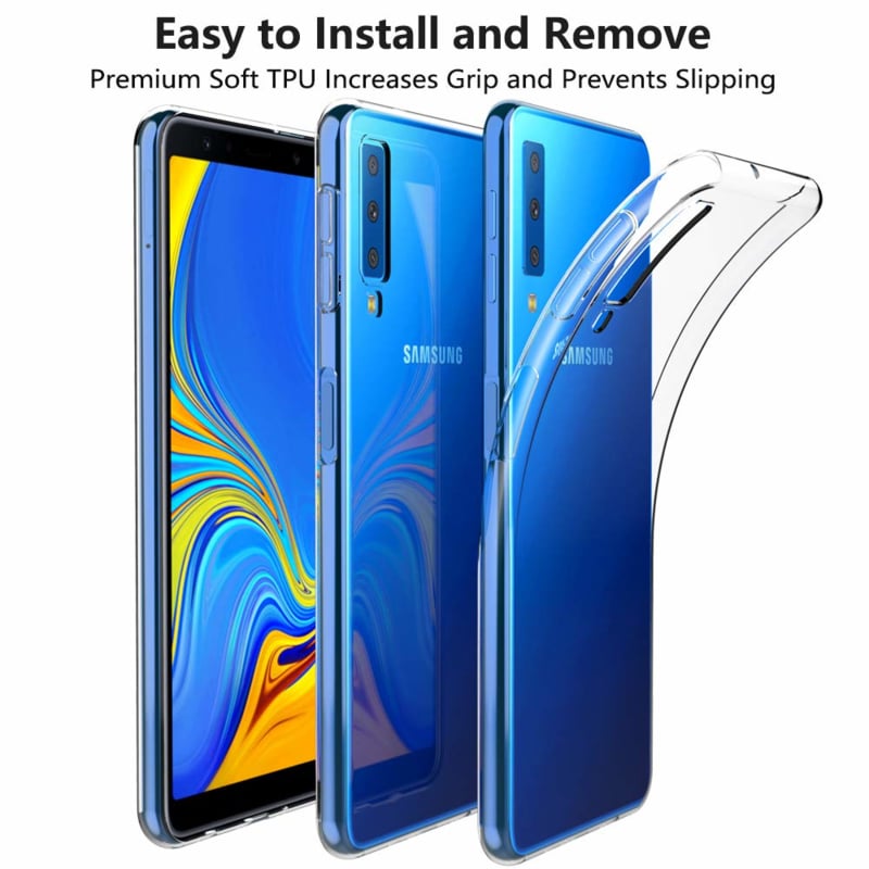 Transparant TPU telefoonhoesje voor Galaxy A7 2018