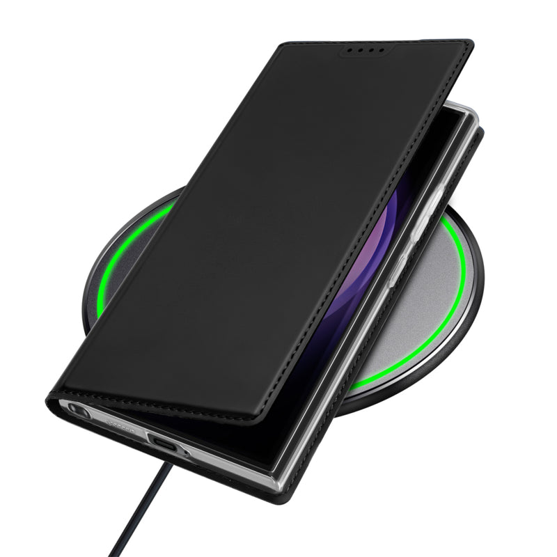 Leren flip case voor Galaxy S24 Ultra met pashouder