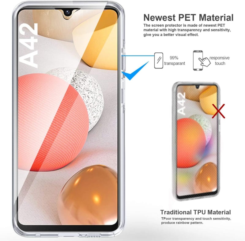 Transparant 360 graden hoesje voor Samsung Galaxy A42