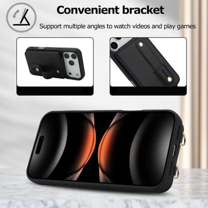iPhone 17 Pro hoesje met pasjeshouder en draagkoord