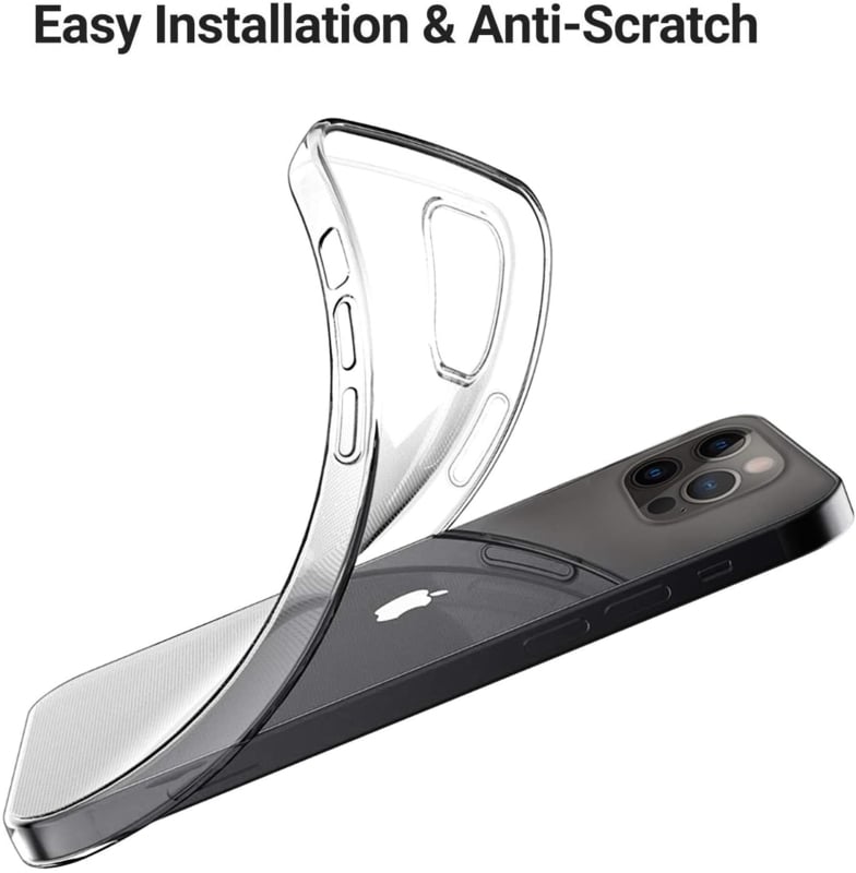 Transparant TPU telefoonhoesje voor iPhone 12 en 12 Pro