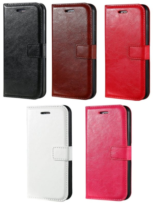 Leren portemonnee hoesje voor Samsung Galaxy S22 Plus met pasfotovakje
