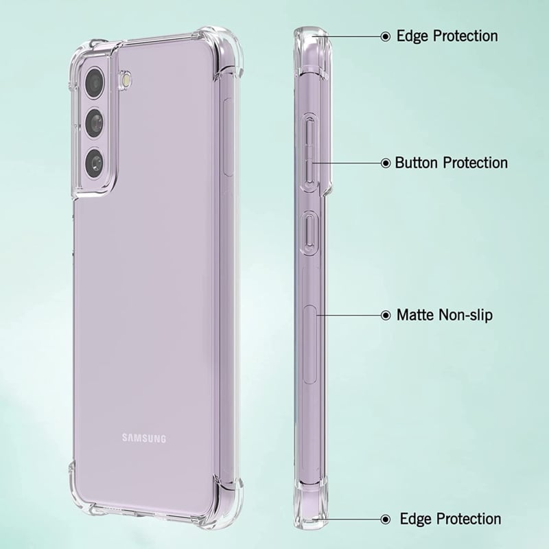 Transparant TPU telefoonhoesje met Air Cushion voor Galaxy S21 FE