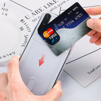 Transparant TPU telefoonhoesje met pasjesvakje voor Samsung Galaxy S23 FE