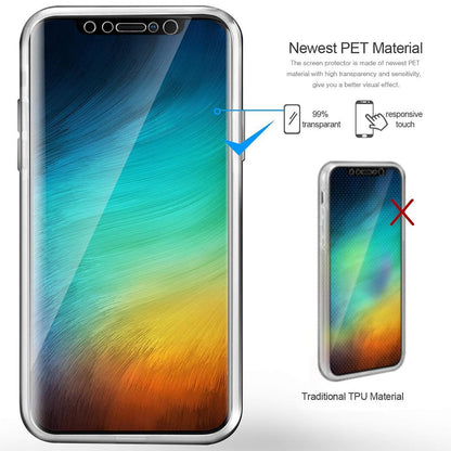 Transparant 360 graden telefoonhoesje met ingebouwde screenprotector