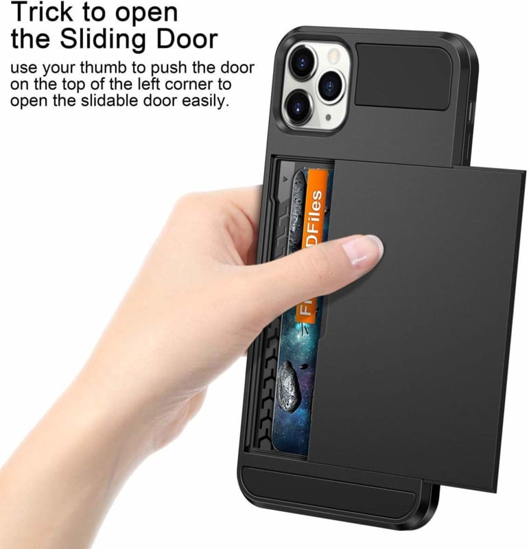 Slide Armor Hoesje voor iPhone 13 Pro met Pashouder