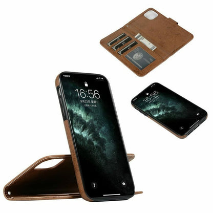 Uitneembaar magnetisch bookcase telefoonhoesje voor iPhone 14 / 16e / 17e