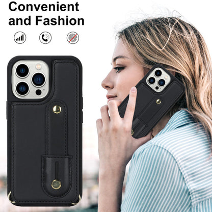 Telefoonhoesje met pasjeshouder en draagkoord voor iPhone 16 Pro