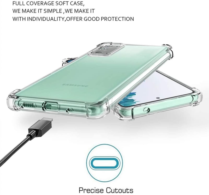Transparant TPU telefoonhoesje met Air Cushion bumpers