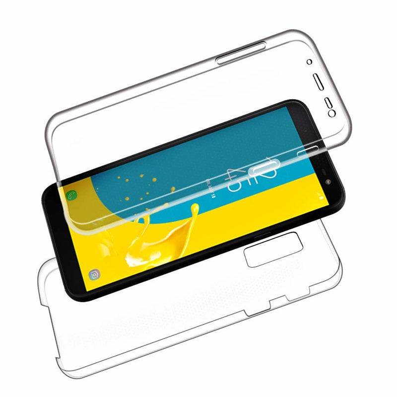Transparant 360 graden TPU telefoonhoesje voor Galaxy J6 (2018)