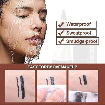 Matte sneldrogende eyeliner met lippenstiftvormig ontwerp