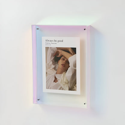 Transparante acryl fotolijst met minimalistisch design
