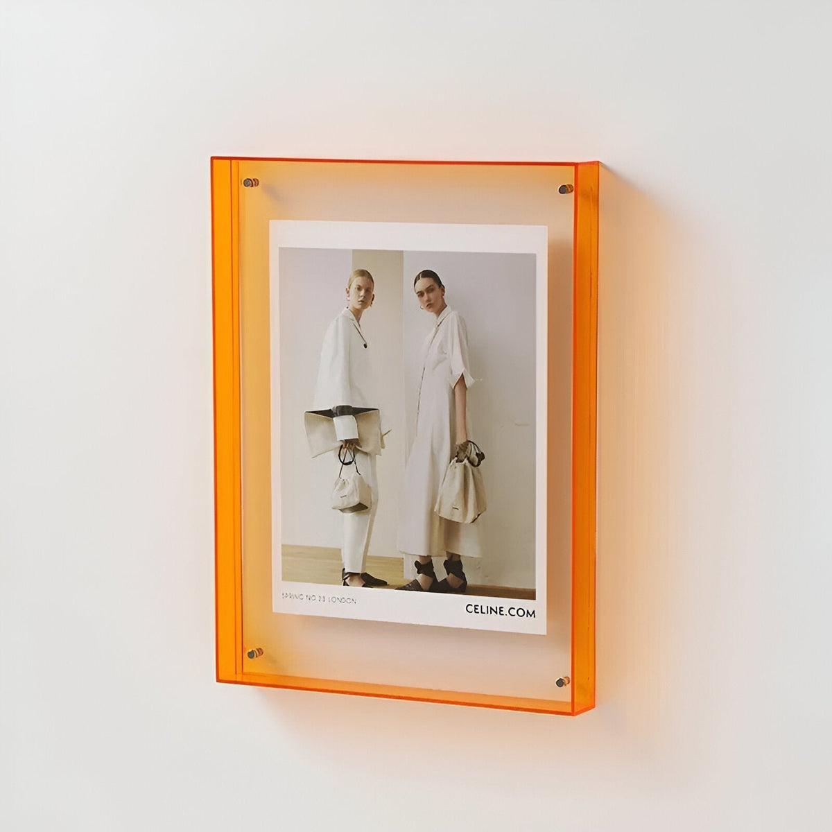 Transparante acryl fotolijst met minimalistisch design