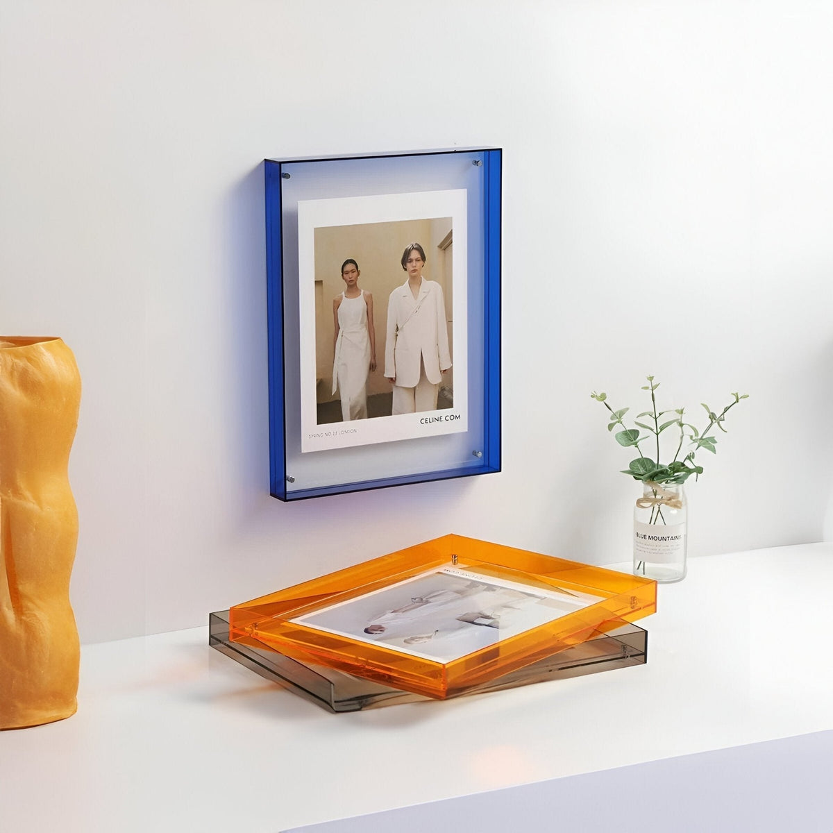 Transparante acryl fotolijst met minimalistisch design