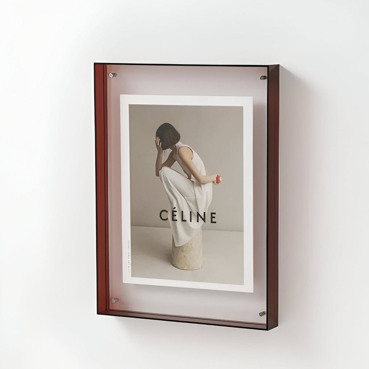 Transparante acryl fotolijst met minimalistisch design