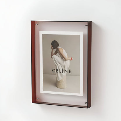 Transparante acryl fotolijst met minimalistisch design