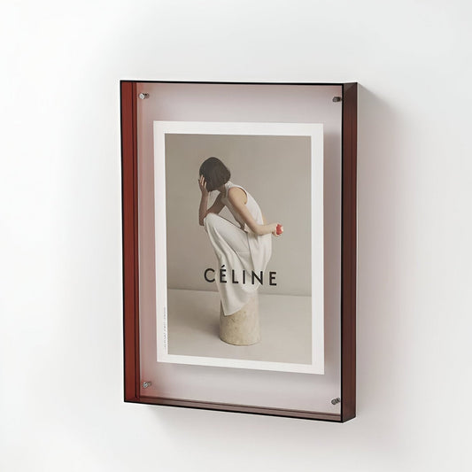 Transparante acryl fotolijst met minimalistisch design