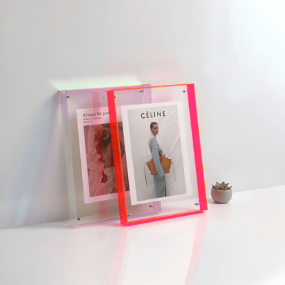 Transparante acryl fotolijst met minimalistisch design