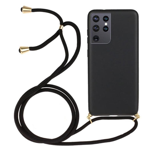 Crossbody TPU telefoonhoesje met verstelbaar koord voor Galaxy S21 Ultra