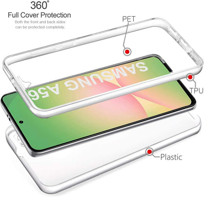 Transparant 360 Graden Telefoonhoesje voor Samsung Galaxy A56 5G