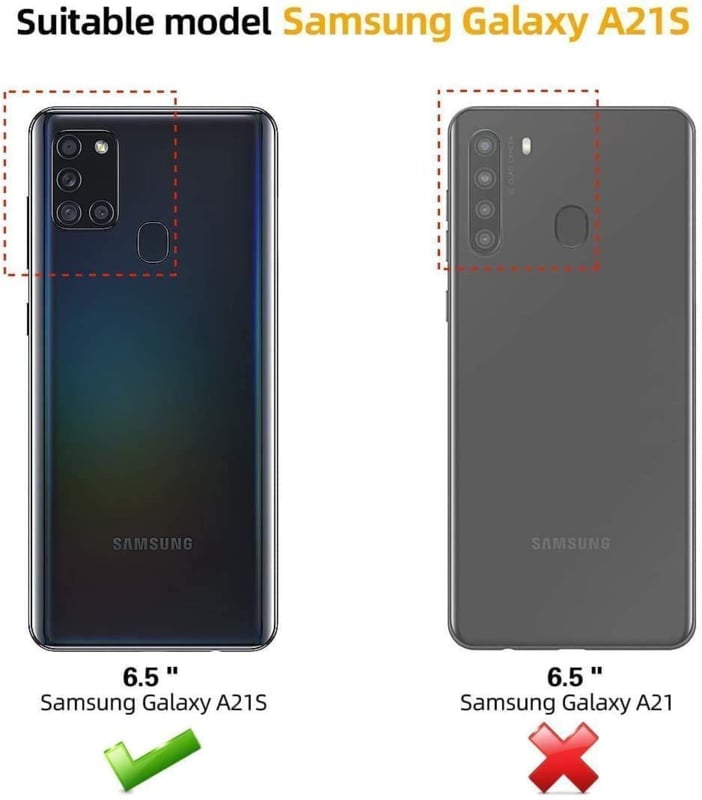 Transparant 360 graden telefoonhoesje voor Samsung Galaxy A21s