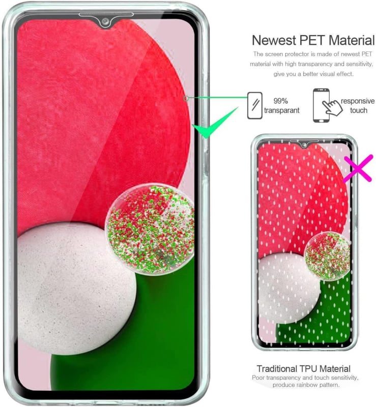 Transparant 360 graden telefoonhoesje voor Samsung Galaxy A23