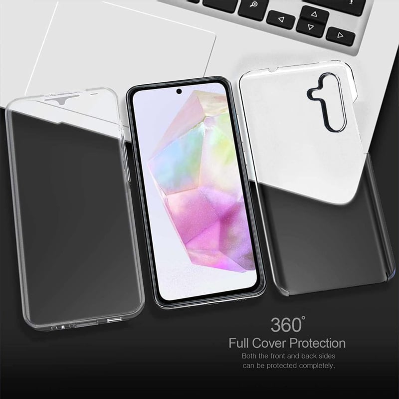 Transparant hybride 360 graden hoesje voor Samsung Galaxy A35 5G