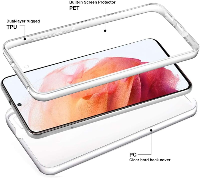 Transparant 360 Graden Hoesje voor Samsung Galaxy S21