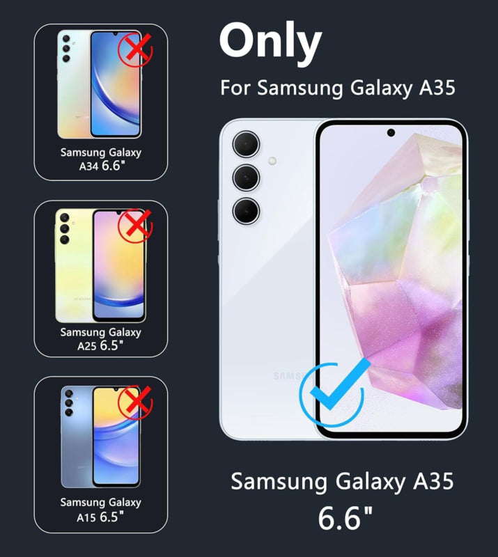 Transparant hybride 360 graden hoesje voor Samsung Galaxy A35 5G