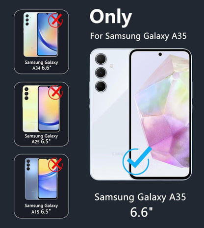 Transparant hybride 360 graden hoesje voor Samsung Galaxy A35 5G