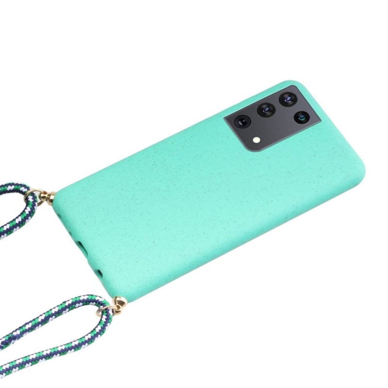 Galaxy S22 Ultra TPU hoesje met koord mint | 56656621