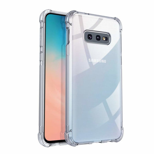 Transparant tpu telefoonhoesje met schokbestendige luchtkussens
