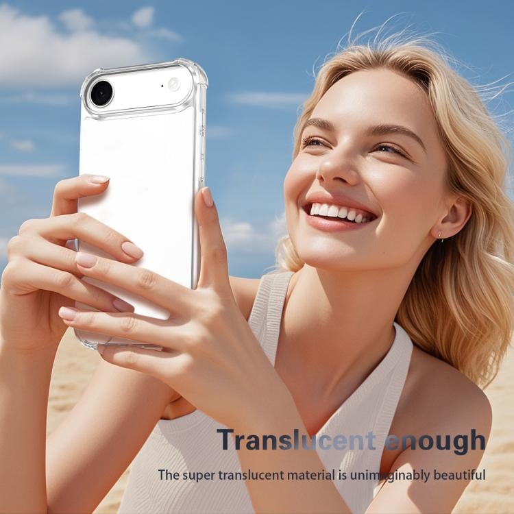 Transparant TPU telefoonhoesje met Air Cushion voor iPhone Air
