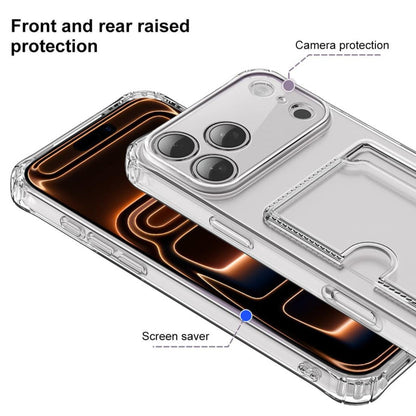 Transparant TPU Telefoonhoesje Met Pasjeshouder voor iPhone 17 Pro Max