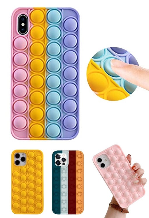 Siliconen Pop It Telefoonhoesje voor iPhone X / Xs