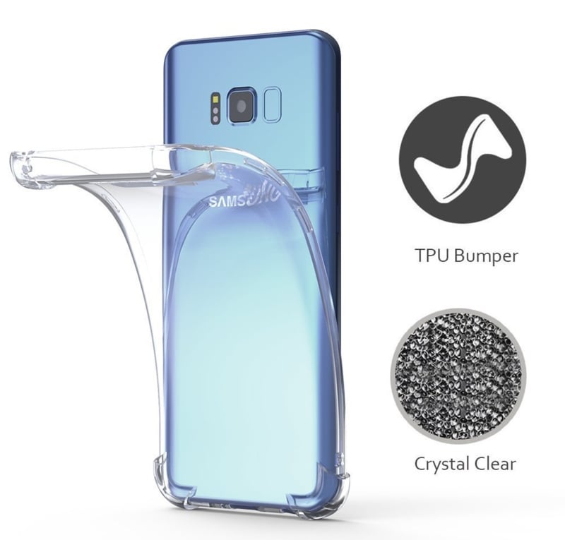 Transparant TPU hoesje met luchtkussen voor Samsung Galaxy S8