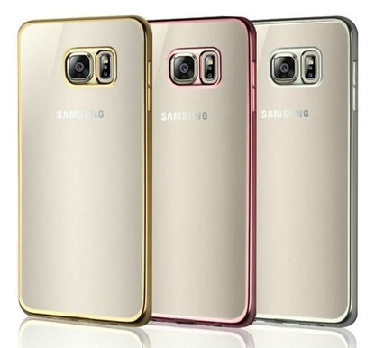 TPU telefoonhoesje voor Galaxy S6 met gegalvaniseerde randen