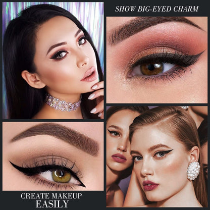 Matte sneldrogende eyeliner met lippenstiftvormig ontwerp