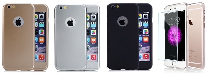 360 Graden full cover telefoonhoesje met tempered glass voor iPhone 5 / 5S / SE
