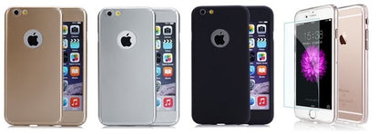 360 Graden full cover telefoonhoesje met tempered glass voor iPhone 5 / 5S / SE