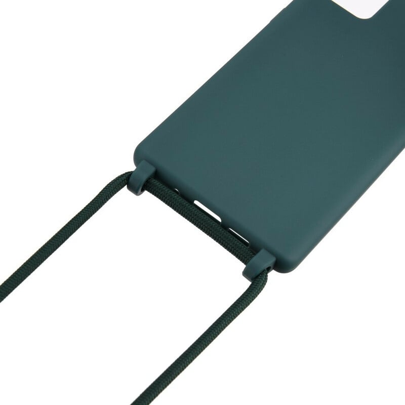 Galaxy Note 10 Plus TPU Hoesje met Verstelbaar Koord Groen