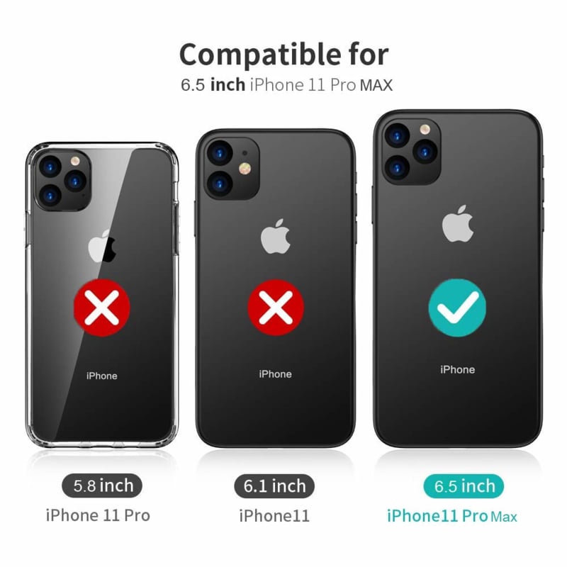 Transparant 360 graden telefoonhoesje voor iPhone 11 Pro Max