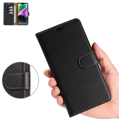 Luxe Leren Bookcase Telefoonhoesje voor iPhone 16e en 17e
