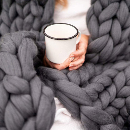 XXL chunky breigaren voor dekens en plaids