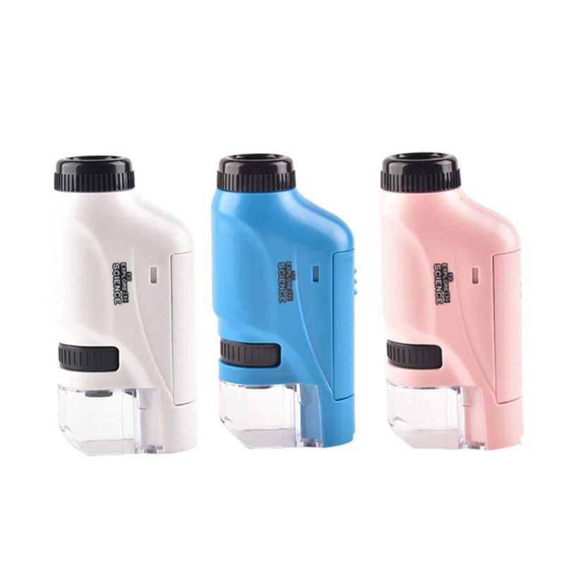 Draagbare kindermicroscoop met ledverlichting