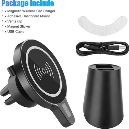 Magnetische autohouder met draadloze 15W snellader